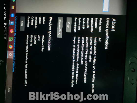 HP Elitebook 840 G6 8th gen 8/256
